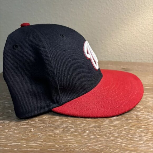 New Era Washington Nationals 59FIFTY Navy Blue Hat (Men’s Size 7 3/8) - Picture 2 of 6